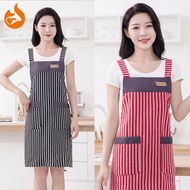 Cotton Apron Appron Epron H-Type Strap Design Kitchen Denim Apron With Front Pocket Chef Unisex