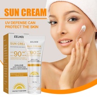 Eelhoe SPF 90 Facial Body Sunscreen Whitening Sun Cream Moisturizing Skin Care Sunlight Protective Cream UV Isolation Protection Spray Oil-control Moisturizing Anti-Aging Cream（40g）