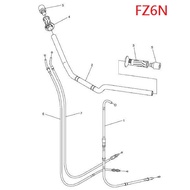 RCP YAMAHA FZ6 FZ6N FZ6 N FZ 6N Oil Line Throttle Set 1B3-26311-00