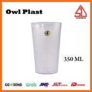 AS 350ML AS-350 OWL UNBREAKABLE ACRYLIC GLASS ICE TEA GLASS/ CAFE GLASS/ RESTAURANT GLASS/