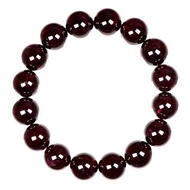 【正佳珠寶】石榴石 頂級紫牙烏 12.8-13.3mm 紫牙烏石榴石手珠