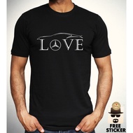 Qiuy5 Cotton T-Shirt 1 Print Mercedes Benz Love Car Racer Novelty F1 Amg Plus Size XS-6XL