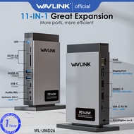 【WAVLINK Selected】PD3.1 Triple Display USB C Docking Station with 140W Power Triple Display Dock wit