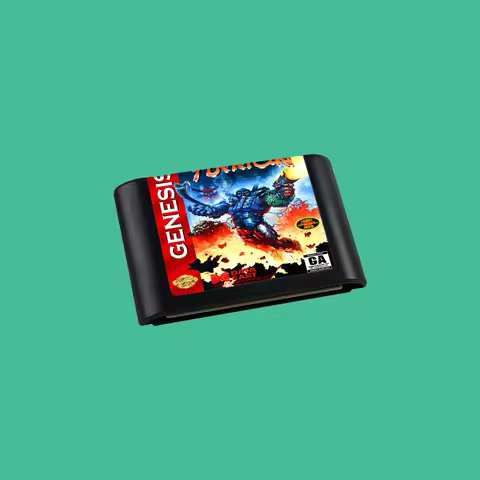 Mega Turrican USA Game for SEGA Mega Drive Genesis 16 bit Consoles Game Cartridge Box Manual