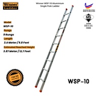 Winner Ladder Heavy Duty Aluminium Ladder (Single Pole/ Double/Triple Extension - Tangga Aluminium)