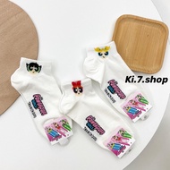 Kikeee Powerpuff Girls Socks Korean Socks// Flower Bubble Furry//