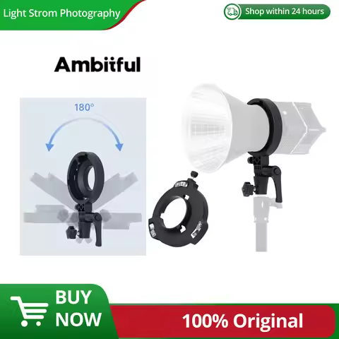 Ambitful MB01 MB02 Mini Mount to Bowens Mount Adapter Quick Set-up for YONGNUO YN150 IFOOTAGE 60/130
