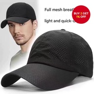 Four Seasons Outdoor Sports Hat Men's Fashion Quick-Dry Lightweight Baseball Cap Topi Sukan Luar Emp