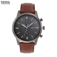 Fossil Men's Townsman Brown Leather Watch FS5522