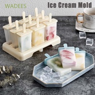 WADEES Summer Ice Maker 4/9 Grids Ice Stick Ice Cream Mold Party Reusable Ice Cream Makers Baby Kids Homemade Kitchen Tools