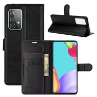 Kickstand Leather Phone Case For Samsung Galaxy A22 A32 A52 A52S 4G 5G Flip Case