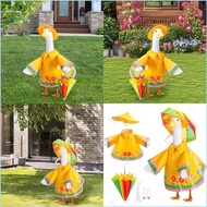 VA Floral Geese Ensemble With Waterproof Design For Patios Decoration Geese Suit