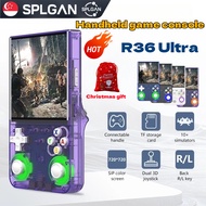 【SPLGAN】R36 Ultra 4-inch open-source IPS handheld game console HD Screen Emulator Game Arcade Video 