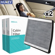 2PC Car Activated Carbon Cabin Air Filter 30630752 9204626 9204626-7 For Volvo C70 Coupe S60 S70 S80 Saloon V70 XC70 XC90 Estate
