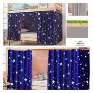Student Shading Curtain Student Dormitory Double Deck Bed Curtains Mosquito Protection Blackout