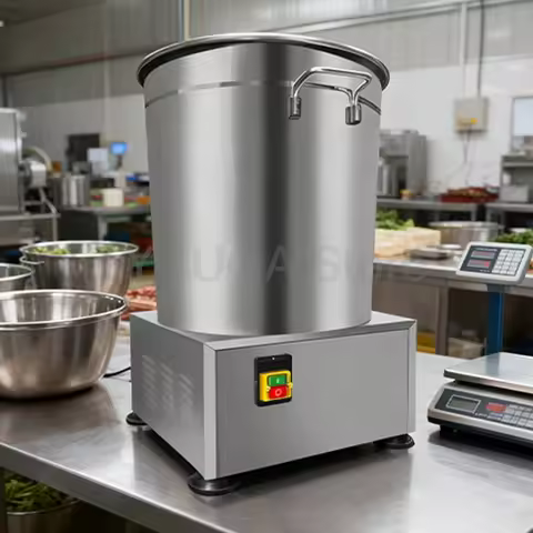 Commercial Vegetable Dehydrator Machine Stainless Steel Centrifugal Dryer Hotel Kitchen Spin Dryer M