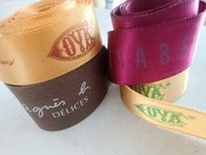 名牌 絲帶 包禮物 包裝 禮品食品蛋糕朱古力 每款$10 Cova Agnesb Isabelle ribbon