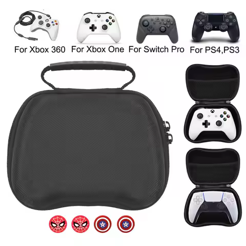 Black Carry Game Controller Pouch Bag Case For PS5 PS5 Slim for Xbox Series X/S For PS3 PS4 Gamepads