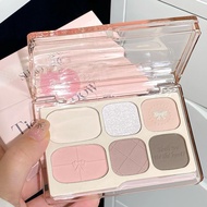 Korean Style Early Eight Must-Have 6 Colors Bow-Colored Swelling Eyeshadow 2025 New Style Pearlescen