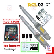 AGL 02 2CH 433MHZ SWING ARM AUTOGATE  (FULL SET) HEAVYDUTY DREAM AUTO GATE SYSTEM AGT02