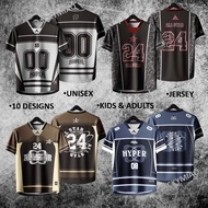 (ADULT/KIDS) NFL SUBLIMATION JERSEY UNISEX T-SHIRT DESIGN LAKER (BAJU JERSI VIRAL LENGAN PENDEK SPOR