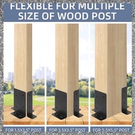 [feidan33.ph] 4pcs Adjustable Post Base Bracket Fit 2x4,,6x6 Post, Wood Fence Post Base Support Brac