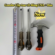 Combo tua vít đóng USA Standard và Búa lùn Liwin Japan cao cấp đủ kích cỡ