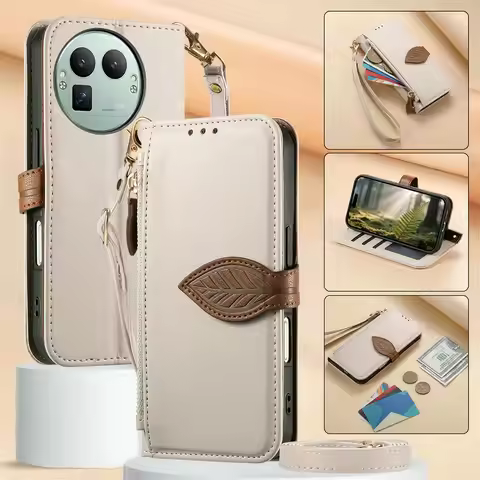 Flip Case For OPPO Realme GT 8 Pro 7T 5G Crossbody Zipper Leather Wallet Funda Realme GT7 Pro Racing