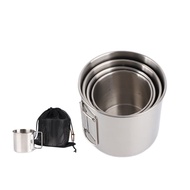 Young Guys of the Universe Folding Stainless Steel Camping Coffee Mug - 4 Piece Set Cups for Surviva
