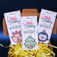 Custom Amplop Natal Parsel Christmas Gift Hampers Ucapan CHUBBY Xmas