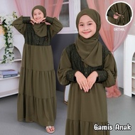 AQILA KIDS SET HIJAB PASMINA/ Latest Muslim children's gamis Modern children's party gamis / Muslim 