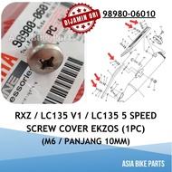 Yamaha Original LC135 V1 V2 V3 / RXZ Catalyzer Cover Exhaust Screw Cover Ekzos 10mm - 98980-06010