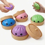 Dumpling Squishy, Squishy Lembut untuk Melegakan Tekanan, Dumpling Squishy Misteri, Squishy Berwarna