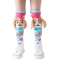 Stokin Gila untuk Kanak-Kanak Silly Sharks, Stokin Setinggi Lutut, Unik, Menarik, Lucu, untuk Anak K