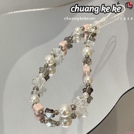 手提掛飾 原創自制ins風冰透星星手機鏈手機殼ccd相機掛件鏈條鑰匙扣配飾手機掛件 鏈條 手機掛繩