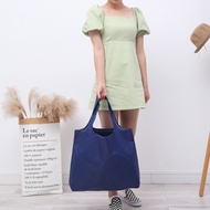 foldable shopping bag recycle bag foldable Spot large multi-color waterproof shopping bag portable e