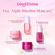 Glad2Glow 2 In 1 Basic Skincare Set Brightening Glowing/Repair/Anti Acne/Aging/Dark spot moisturizer