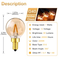 Low Voltages DC 12V Led Edison Bulbs E27 E12 E14 Base 1W 2W 4W LED Filament Bulb Retro Amber Glass L