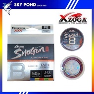 XZOGA Guru Shogun 8X Super XXX 100% Micro PE Braided Line 300M (30lbs/40lbs/50lbs) Green/Multicolour