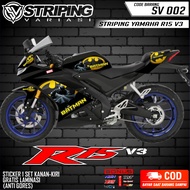 R15 MOTORCYCLE STRIPING STICKER COOLV3 CODE 002 BATMAN RACING VARIATION COOL COLOR STICKER SV 002