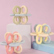 Silicone Teether Baby Teether Food Grade Silicone Teether Ball Baby Long Teeth Soothing Rattle Bell 