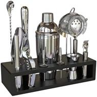 13-Piece Set: Kit Recipes Home 30 with Plus Bartender for Cobbler Black Laser Bar Set Highball & E-B