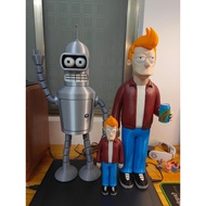 Flying Out of a Future Animation Flay and Bander Figure Futurama Extra Large Version Ready Stock