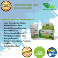 Hemat Paket 1 Pcs Obat Diet Herbal Ampuh Cepat Kurus BPOM Kapsul Daun Jati Cina Amanah Teh Original
