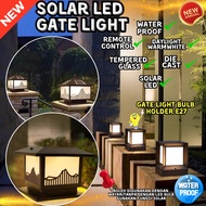 Outdoor Gate Light Waterproof | Lampu Pagar Electrify (Solar Pillar Lamp Outdoor Lighting) Lampu pag