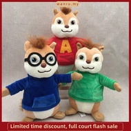20cm 20th Century Movie Alvin and the Chipmunks Alvin Theodore Simon Plush Toys Doll Soft Stuffed Pi