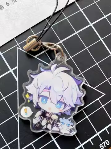 Honkai:Star Rail Phainon Mydei Chimeras Pet Acrylic Cellphone Strap Lanyard For Mobile Phone Case Ke