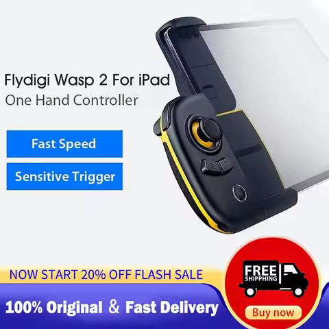 Flydigi Wasp 2 Wireless One-Handed Gamepad for iPad Android Tablets Mobile Gaming Ergonomic Controll