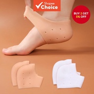 Silicone 1 Pair (2pcs) Gel Heel Protector Heel Cups, Plantar Fasciitis Inserts, Heel Pads Cushion Gr