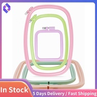 Square Embroidery Hoops for DIY Crafts,   Hoops with 5 Different Sizes , Colorful Plastic Embroidery